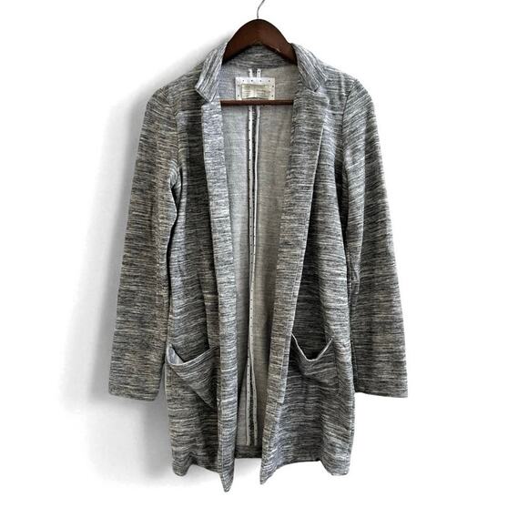 Saturday Sunday Sweaters - Anthropologie Saturday Sunday Open Front Sweatshirt Cardigan Black White Small